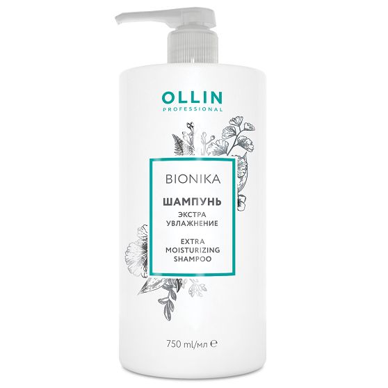 Shampoo for hair "Extra moisturizing" Bionika OLLIN 750 ml